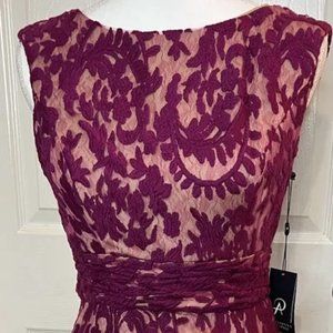 Adrianna Papell Women's Lace Sheath  Dress Size 6